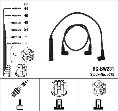 NGK 0575 - Ignition Cable Kit parts5.com