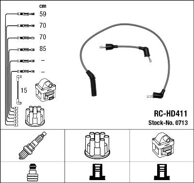 NGK 0713 - Ignition Cable Kit parts5.com
