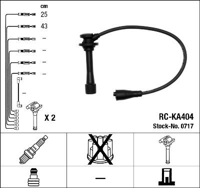 NGK 0717 - Ignition Cable Kit parts5.com