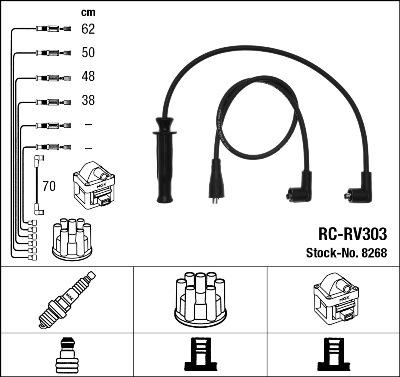 NGK 8268 - Juego de cables de encendido www.parts5.com