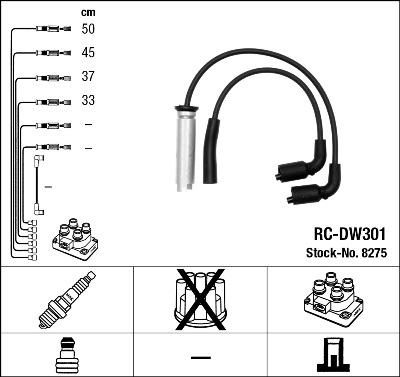 NGK 8275 - Ignition Cable Kit www.parts5.com