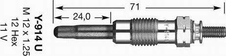 NGK 2643 - Glühkerze www.parts5.com