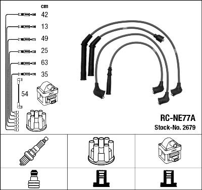 NGK 2679 - Комплект проводов зажигания www.parts5.com