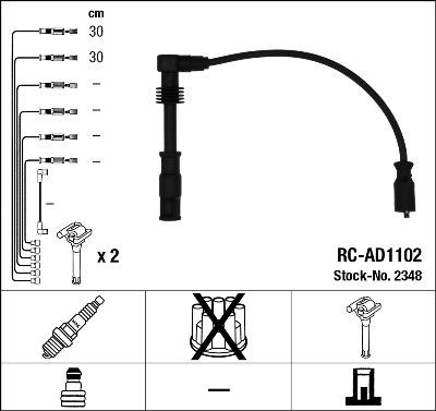 NGK 2348 - Ignition Cable Kit www.parts5.com