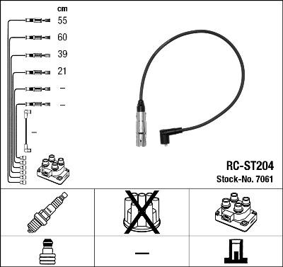 NGK 7061 - Juego de cables de encendido www.parts5.com