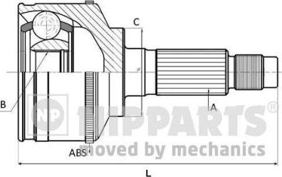 Nipparts N2820518 - Gelenksatz, Antriebswelle www.parts5.com