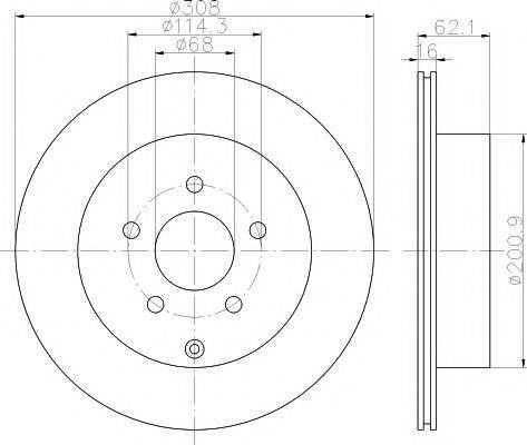 NISSAN 43206-CA000 - Disc frana www.parts5.com