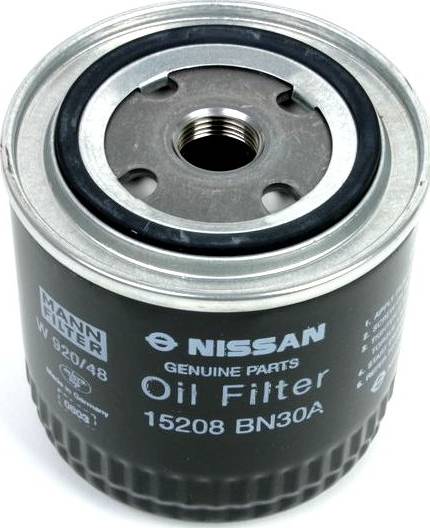 NISSAN 15208-BN30A - Filtro de aceite www.parts5.com