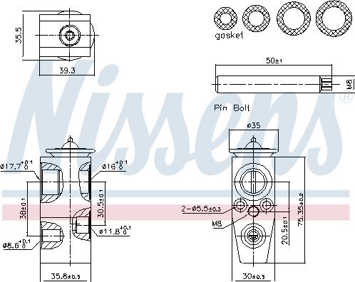 Nissens 999445 - Supapa expansiune, clima www.parts5.com