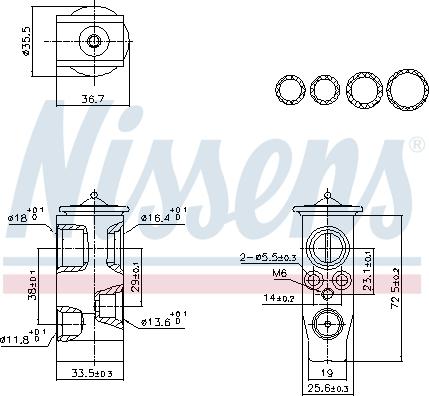 Nissens 999452 - Expansion Valve, air conditioning www.parts5.com