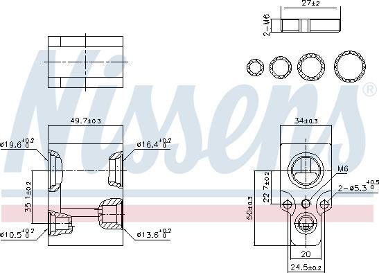 Nissens 999356 - Paisuntaventtiili, ilmastointilaite www.parts5.com