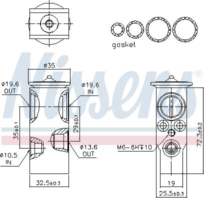 Nissens 999360 - Supapa expansiune, clima www.parts5.com