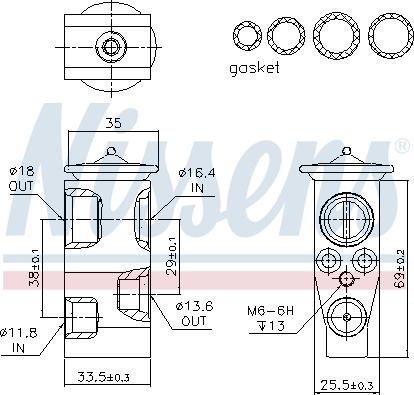 Nissens 999315 - Expansion Valve, air conditioning www.parts5.com