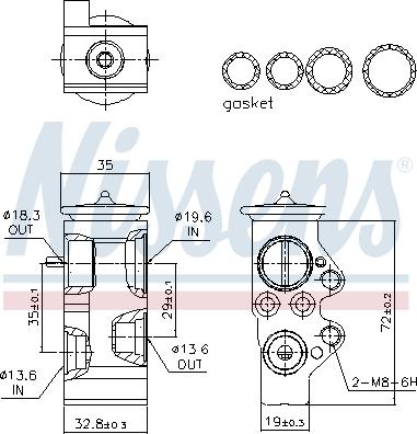 Nissens 999313 - Genleşme valfi, klima sistemi www.parts5.com