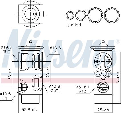 Nissens 999323 - Táguló szelep, klímaberendezés www.parts5.com