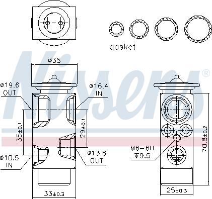 Nissens 999322 - Expansionsventil, Klimaanlage www.parts5.com