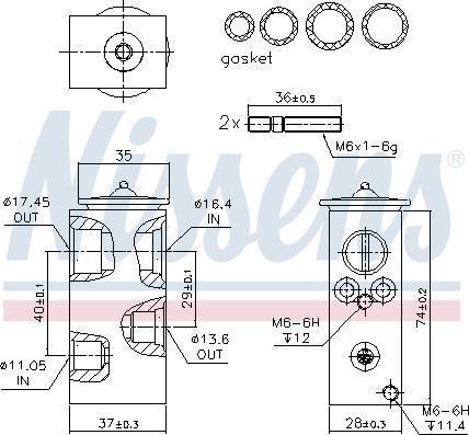 Nissens 999292 - Expansion Valve, air conditioning www.parts5.com