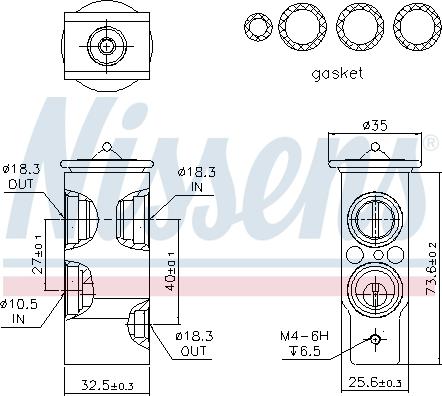 Nissens 999249 - Genleşme valfi, klima sistemi www.parts5.com