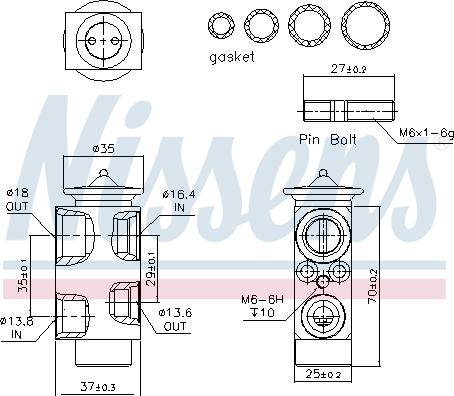 Nissens 999251 - Expansion Valve, air conditioning www.parts5.com