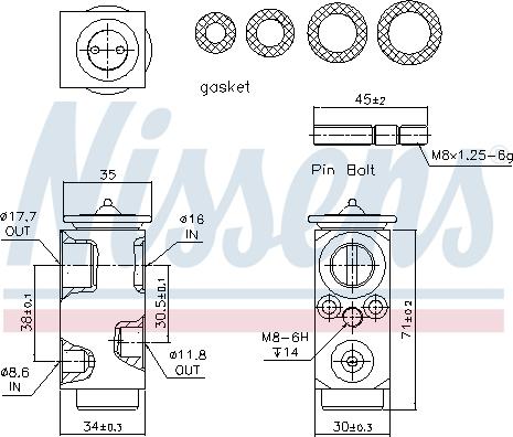 Nissens 999286 - Supapa expansiune, clima www.parts5.com