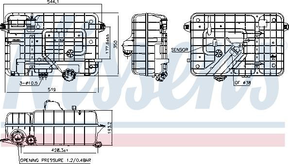 Nissens 996053 - Ekspanzijska posuda, rashladno sredstvo www.parts5.com