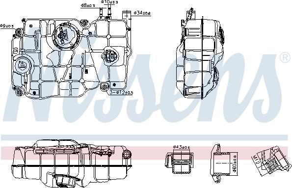 Nissens 996162 - Expansion Tank, coolant www.parts5.com