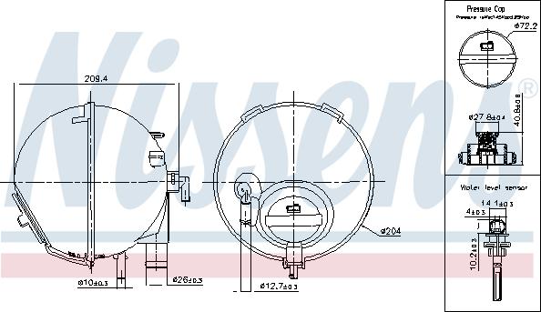 Nissens 996186 - Δοχείο διαστολής, ψυκτικό υγρό www.parts5.com