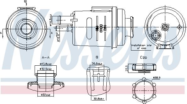 Nissens 996314 - Expansion Tank, coolant www.parts5.com