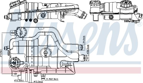 Nissens 996205 - Expansion Tank, coolant www.parts5.com