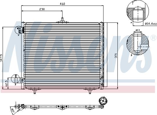 Nissens 94595 - Kondenzátor, klíma www.parts5.com