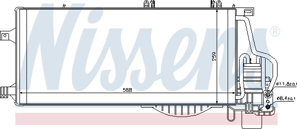 Nissens 94548 - Condenser, air conditioning www.parts5.com