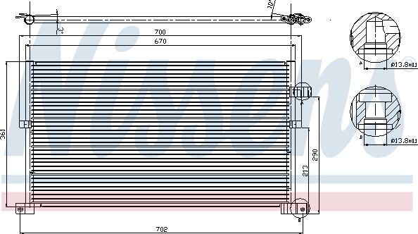 Nissens 94586 - Condenser, air conditioning www.parts5.com