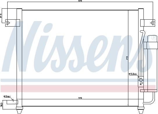 Nissens  94640 - Condensador, aire acondicionado www.parts5.com