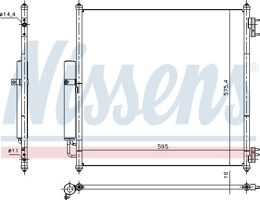 Nissens 940408 - Condenser, air conditioning www.parts5.com