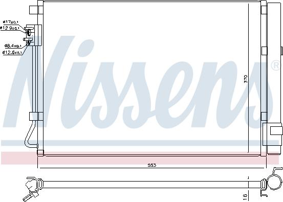 Nissens 940564 - Condenser, air conditioning www.parts5.com