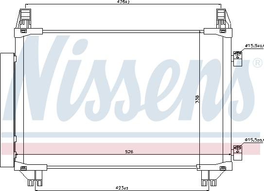 Nissens 940050 - Кондензатор, климатизация www.parts5.com