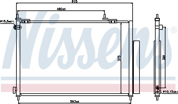 Nissens 940062 - Condensator, climatizare www.parts5.com