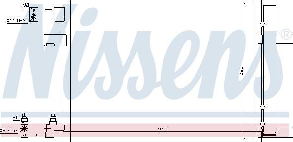 Nissens  940134 - Condenser, air conditioning www.parts5.com