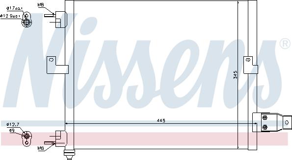 Nissens  94036 - Condensador, aire acondicionado www.parts5.com