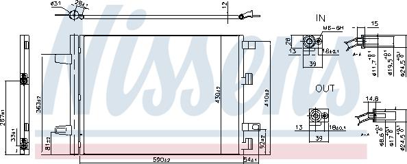 Nissens 941194 - Συμπυκνωτής, σύστ. κλιματισμού www.parts5.com