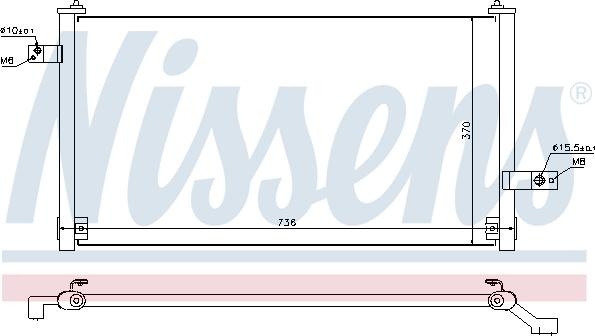 Nissens 94847 - Condenser, air conditioning www.parts5.com