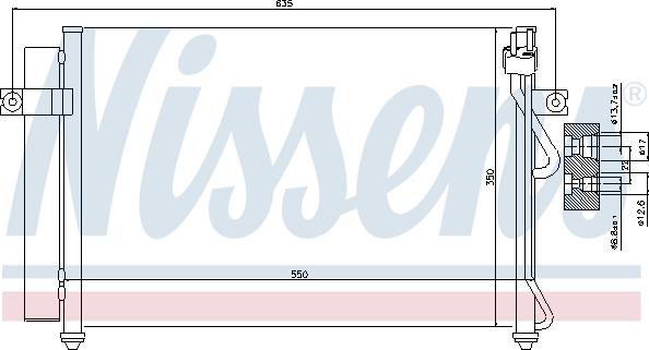 Nissens  94815 - Condenser, air conditioning www.parts5.com