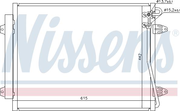 Nissens 94832 - Condenser, air conditioning parts5.com