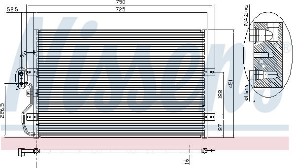 Nissens 94210 - Condenser, air conditioning www.parts5.com