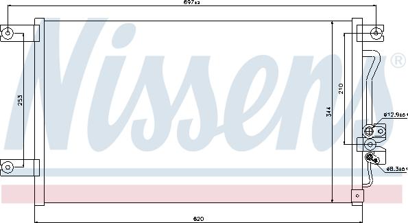 Nissens 94790 - Condenser, air conditioning www.parts5.com