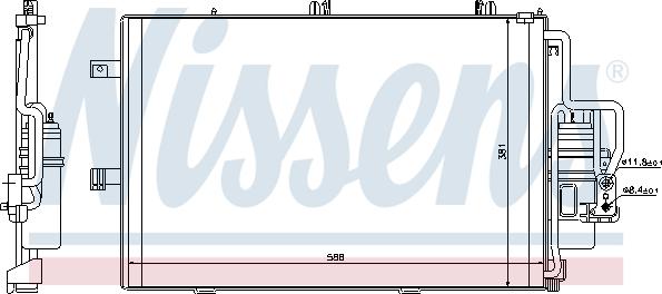 Nissens 94721 - Condenser, air conditioning www.parts5.com