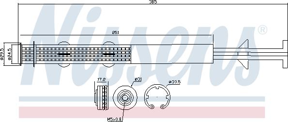 Nissens 95403 - Uscator,aer conditionat www.parts5.com