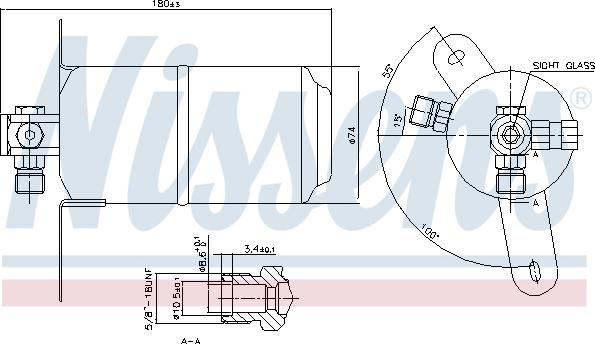 Nissens 95025 - Изсушител, климатизация www.parts5.com