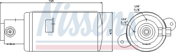 Nissens 95076 - Dryer, air conditioning www.parts5.com