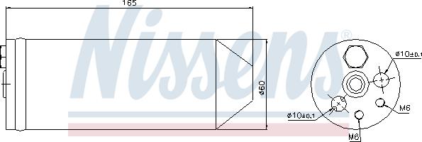 Nissens 95070 - Filtro deshidratante, aire acondicionado www.parts5.com